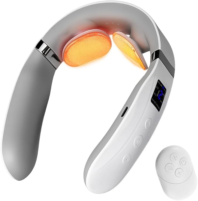 Neck Massager with Heat, Ultra-Lightweight Electric Pulse Device by Unknown