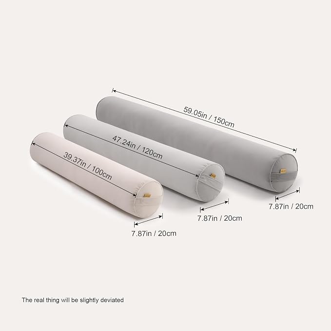 Body Pillow for Adults, Long Round Pillow, Big Cylindrical Pillow, Large Full - Image 3