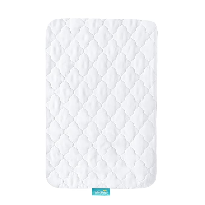 2 Pack Mini Crib Mattress Protector Waterproof Mini Crib Sheets Fitted 38'' x - Image 4