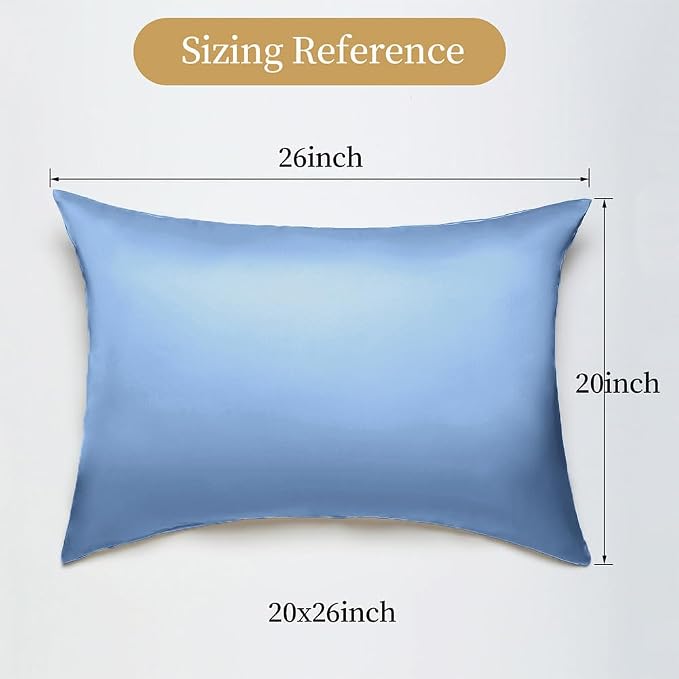 Mulberry Silk Pillowcase for Hair and Skin Standard Size 20"X 26" - Image 2
