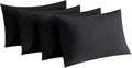 MINIPANDA Black Pillow Cases Set of 4 Queen Size by Unknown
