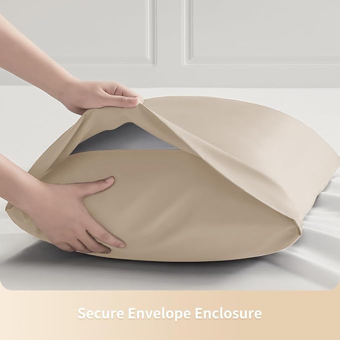 King Pillowcases, Cooling Viscose from Bamboo Pillow Covers - Image 6