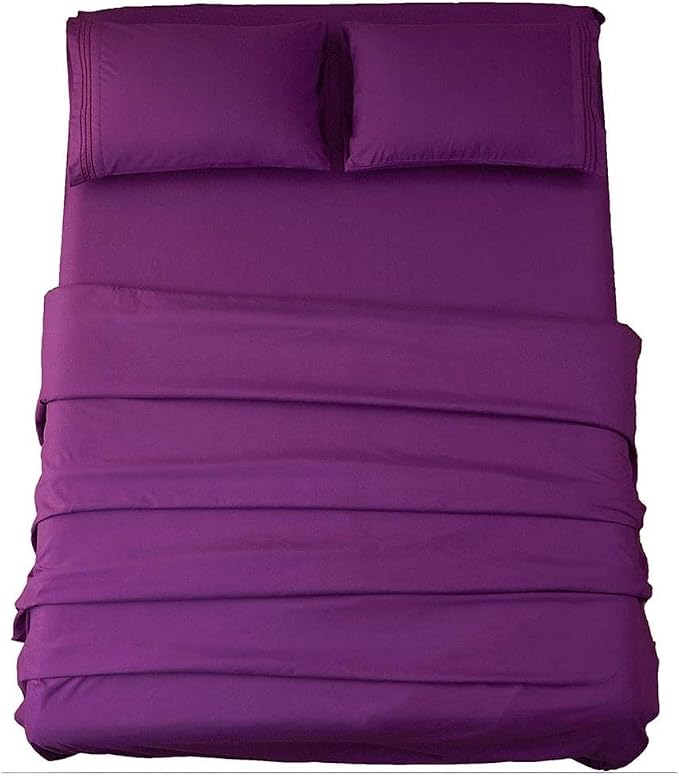 SONORO KATE Bed Sheet Set Super Soft Microfiber 1800 Thread Count Luxury by SONOROKATE