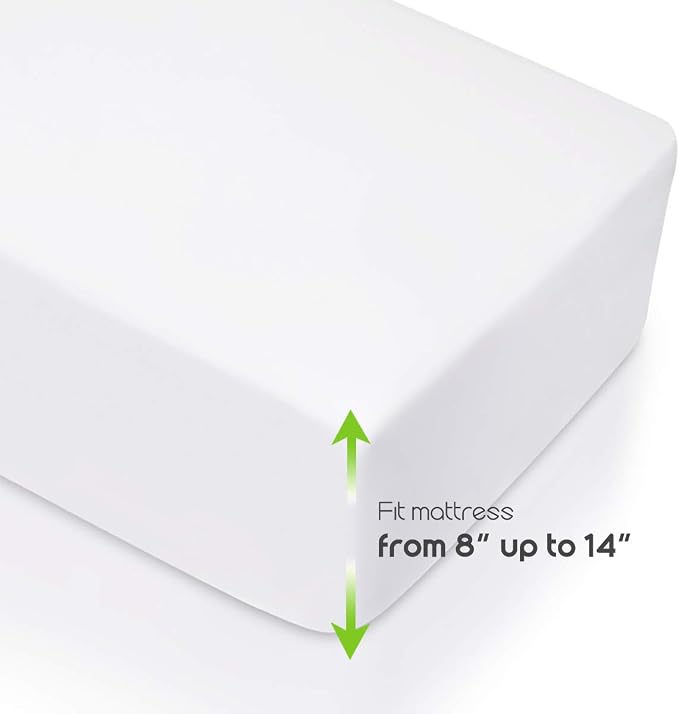 Fitted Sheet- COSMOPLUS Queen Fitted Sheet Only（No Flat Sheet or Pillow Shams） - Image 3