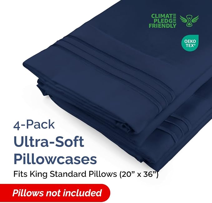 King Standard Pillow Cases Set of 4 - Image 2