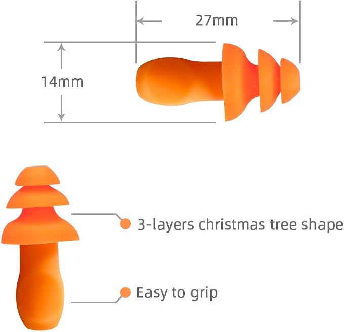 Quality Reusable Earplugs 20 Pair - Image 7