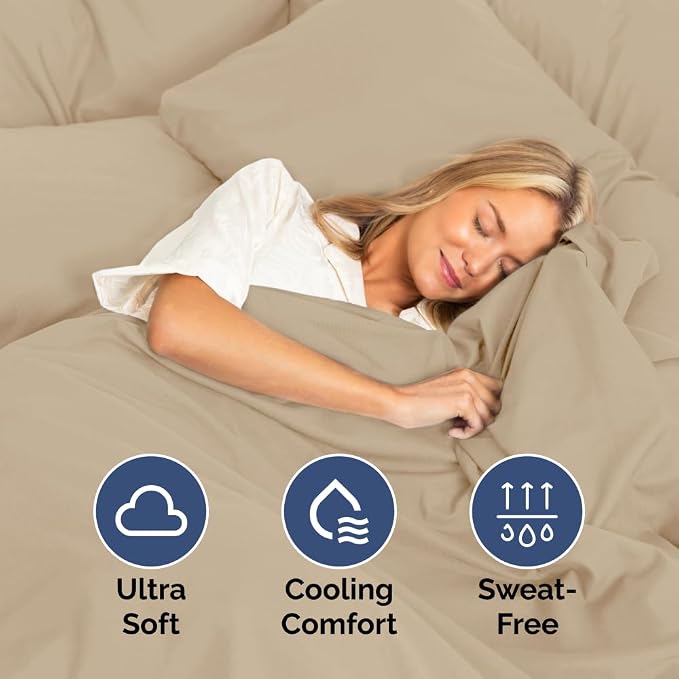 Extra Deep Twin 400 Thread Count Cotton Fitted Sheet - Image 3