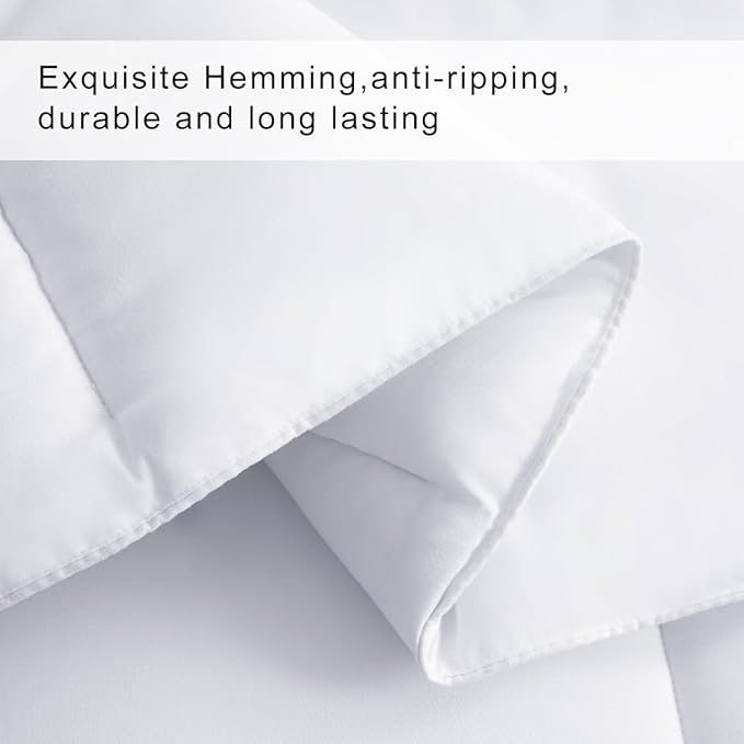 COHOME Premium Full Size Comforter, All-Season Quilted Down Alternative Duvet - Image 5