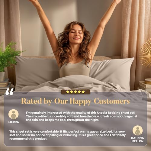 Utopia Bedding California King Size Sheet Set – 4 Piece Bed Sheets, Soft and - Image 7