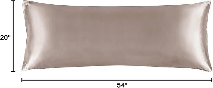BEDELITE Satin Body Pillow Cover, Super Soft and Cooling Body Pillow Pillowcase - Image 8