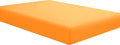 Sfoothome Orange Fitted Sheet, 14 Inch Pocket Deep, Microfiber Sheets, Twin Size by Sfoothome