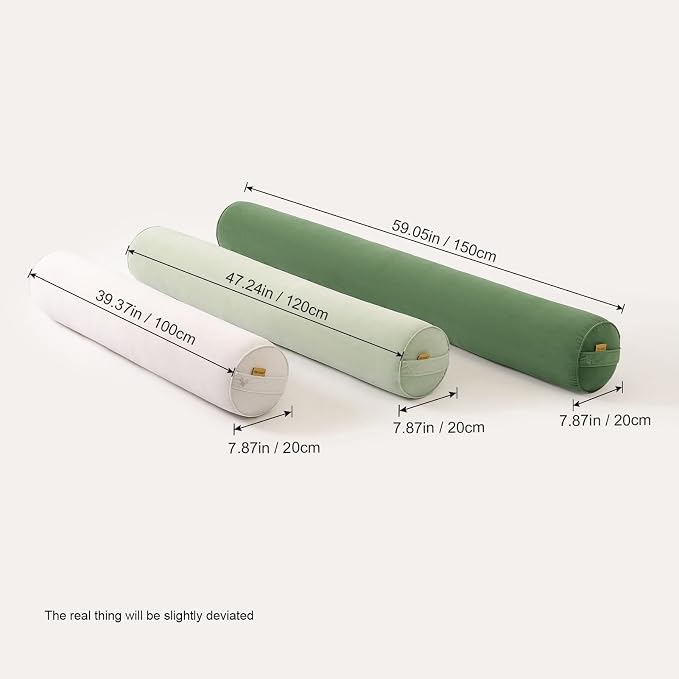 Body Pillow for Adults, Long Round Pillow, Big Cylindrical Pillow, Large Full - Image 3