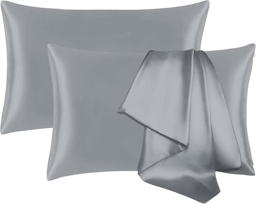 2 Pack 100％ Silk Pillowcase for Hair and Skin, Soft Breathable Smooth Cooling by Jogcaw