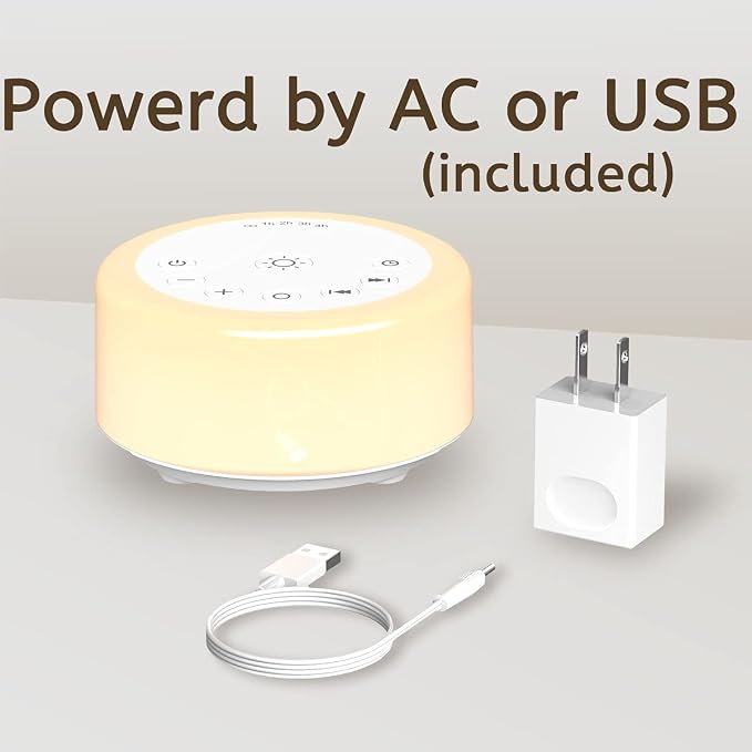 Soother Sleep Sound Machine Night Light White Noise Machine - Image 6