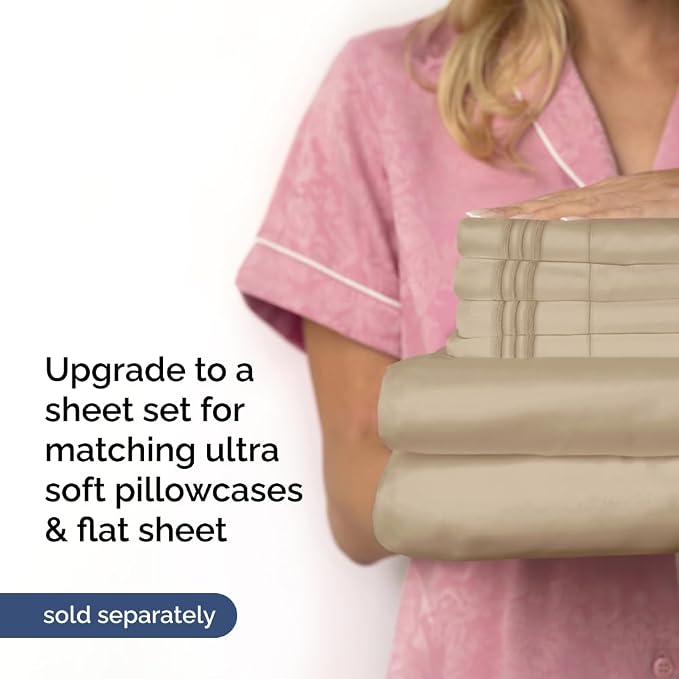 Extra Deep King 400 Thread Count Cotton Fitted Sheet - Image 7
