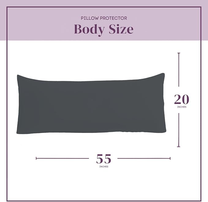 CirclesHome Pillow Protectors Single Pack Body Zippered - Image 2