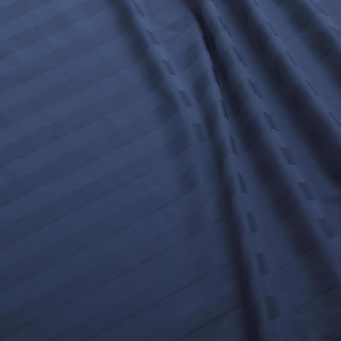 Flat Sheet Only Full Size, 400 TC 100% Egyptian Cotton Flat Sheet Striped - Image 3