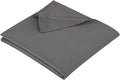 Full Flat Sheet Only， 80x96Inch Dark Gray by Hotella