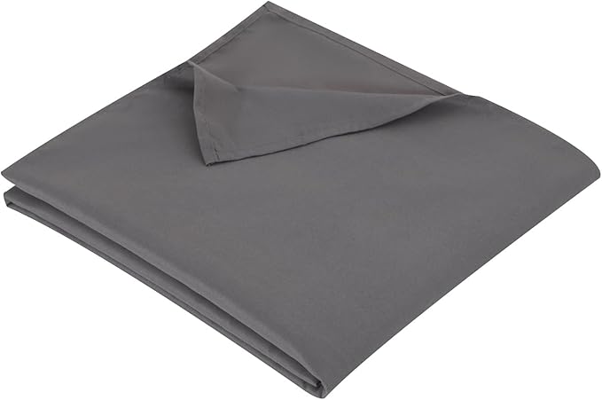 Full Flat Sheet Only， 80x96Inch Dark Gray by Hotella