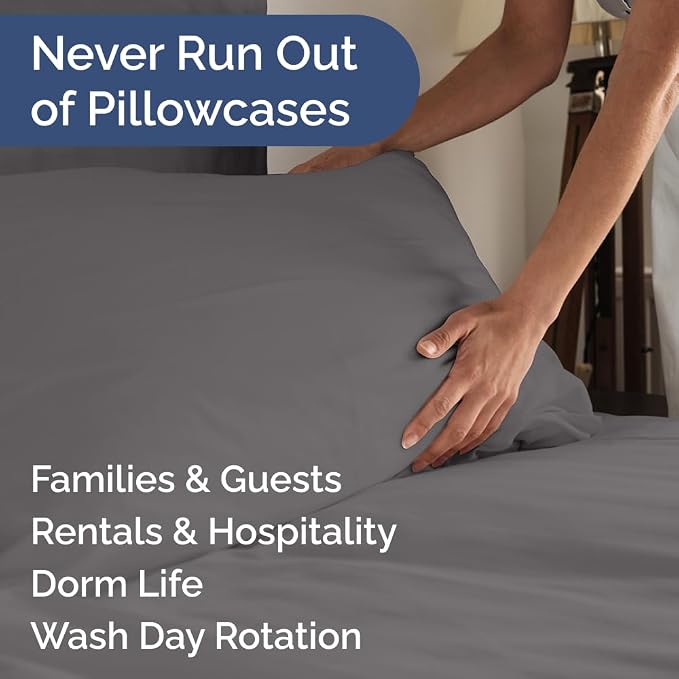 Queen Pillow Cases Set of 6 - Image 5
