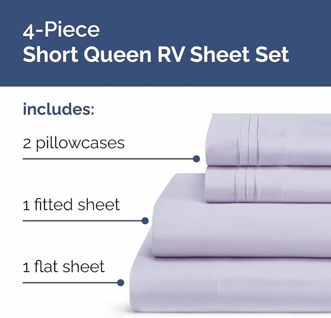 RV Short Queen Sheet Set 60 X 75 - Image 2