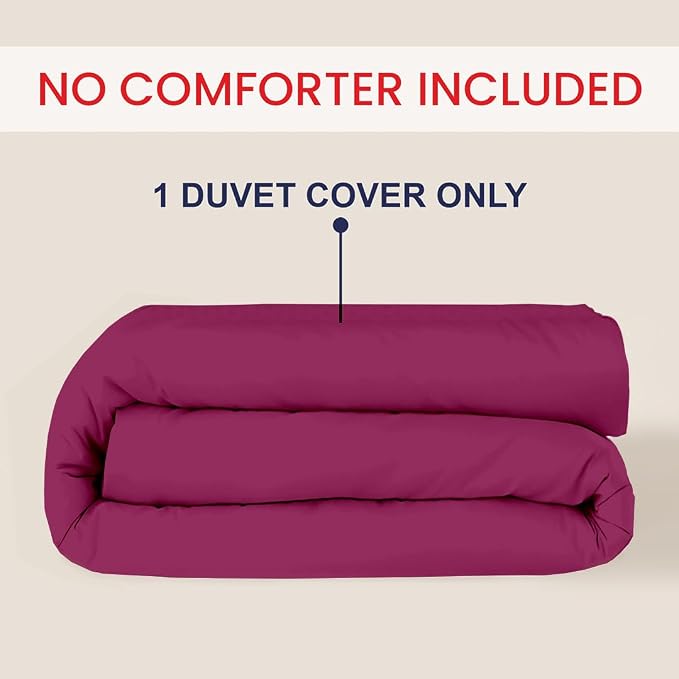 Kotton Culture 1 Pc Duvet Cover Queen Size/Full Size-100% Egyptian Cotton 600 - Image 2