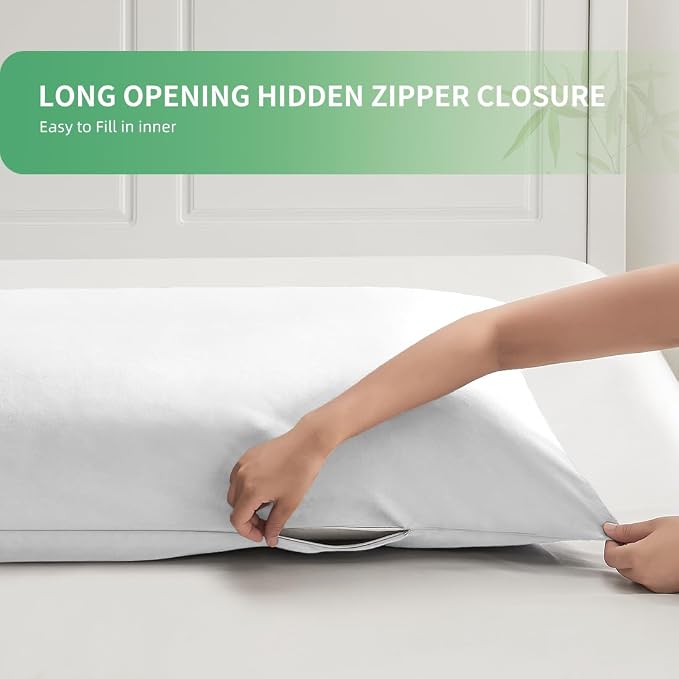 Body Pillowcase, Cooling Viscose from Bamboo Pillow Cover - Image 6