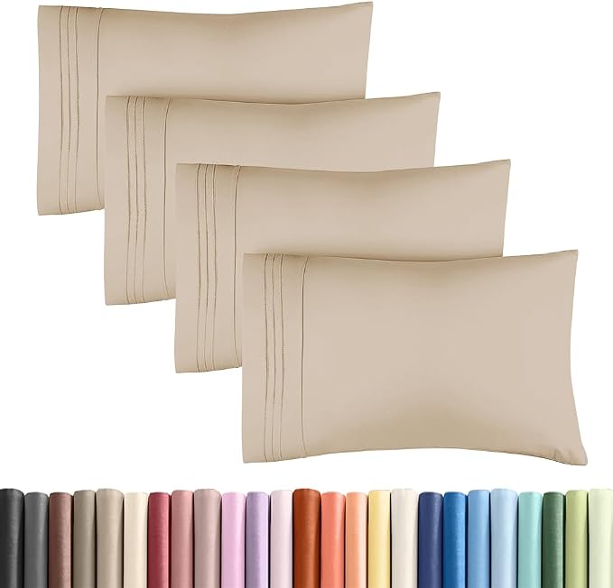 Standard Pillow Cases Set of 4 by CGKUnlimited