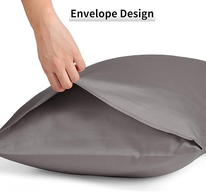 Warmstar Cotton Pillow Cases Standard Size Set of 2, 600 Thread Count - Image 5