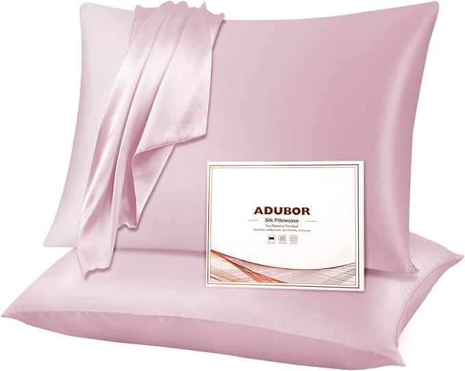 Adubor Silk Pillowcase 2 Pack for Hair and Skin by Adubor