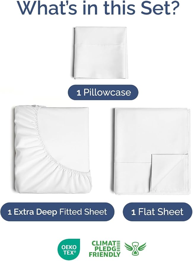 Extra Deep Twin Sheet Set - Image 2