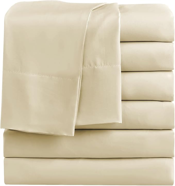 FreshCulture Full Flat Sheets Only, Soft Microfiber Bedding Sheets by FreshCulture