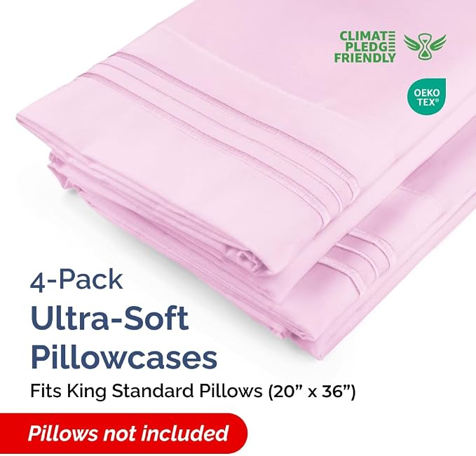 King Standard Pillow Cases Set of 4 - Image 2