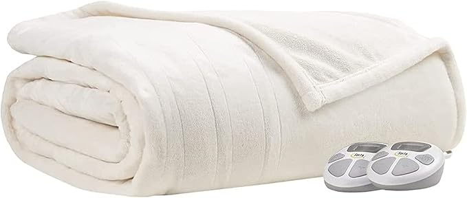 Serta Luxuriously Soft Plush Electric Blanket Fast Heating Cozy Cover, Safety - Image 6