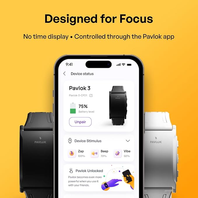 Pavlok 3 Sports – App Controlled Silent Alarm & Habit Trainer Wearable – - Image 4