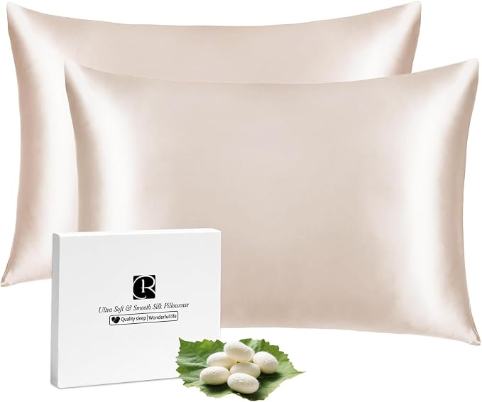 Ravmix Silk Pillow Cases 2 Pack by Ravmix