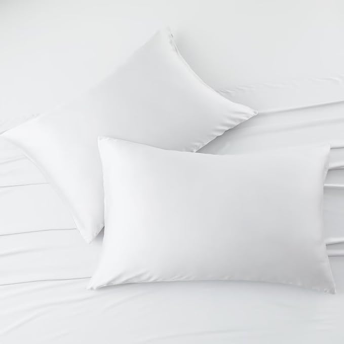 4 Pack Cooling Pillow Cases, Viscose Derived from Bamboo Pillow Protectors - Image 7