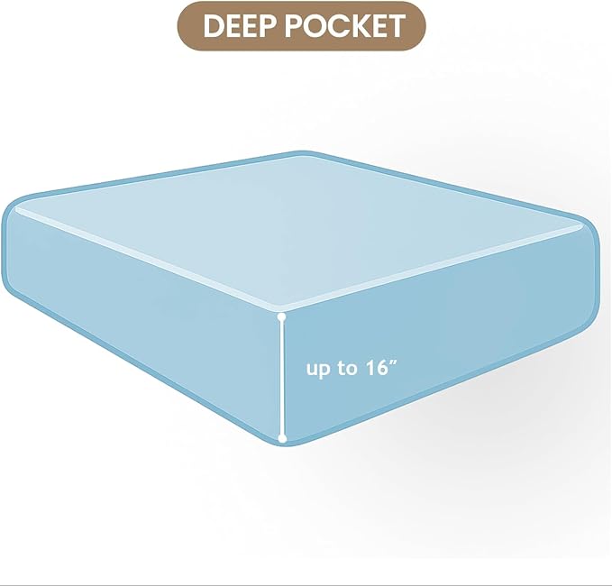 ROSE&RISY Black Full Fitted Sheet, Soft and Breathable - Image 6