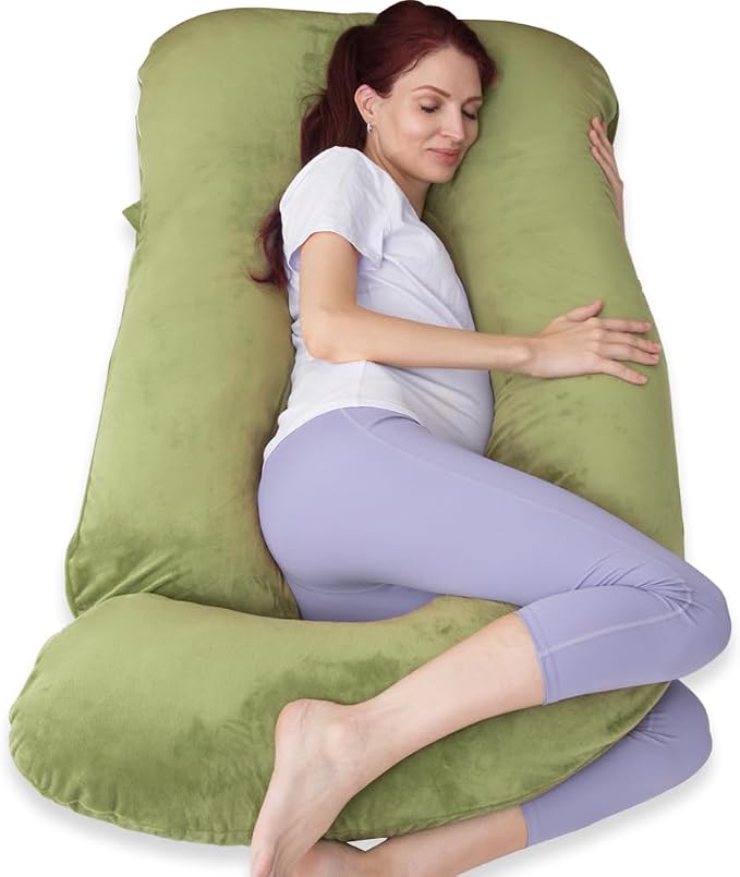 60 Inch Pregnancy Pillow for Sleeping, Extra Large U Shaped Body Pillow by AMCATON