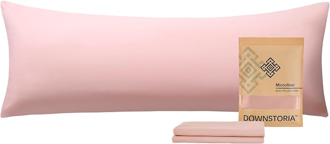DOWNSTORIA Body Pillow Cover, Ultra Soft Microfiber Long Pillowcase, Envelope by DOWNSTORIA