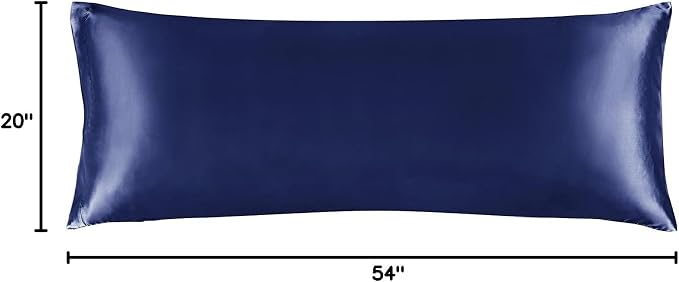 BEDELITE Satin Body Pillow Cover, Super Soft and Cooling Body Pillow Pillowcase - Image 8
