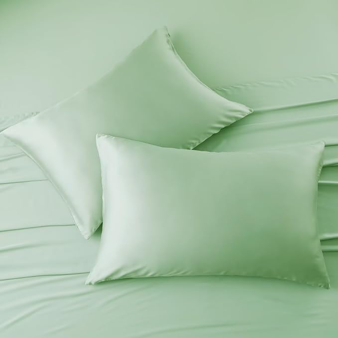 4 Pack Cooling Pillow Cases, Viscose Derived from Bamboo Pillow Protectors - Image 5
