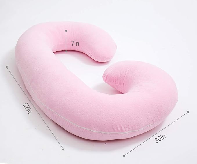 1 MIDDLE ONE Pregnancy Pillow, C Shaped Body Pillow - Image 2