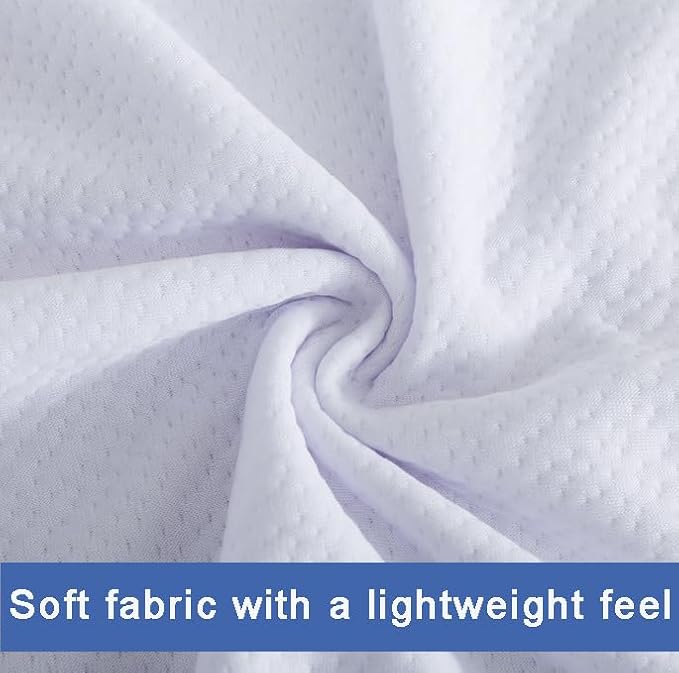 SHOUREN Mattress Topper Cover Only Queen, 2-3 Inch Zippered Mattress Topper - Image 4