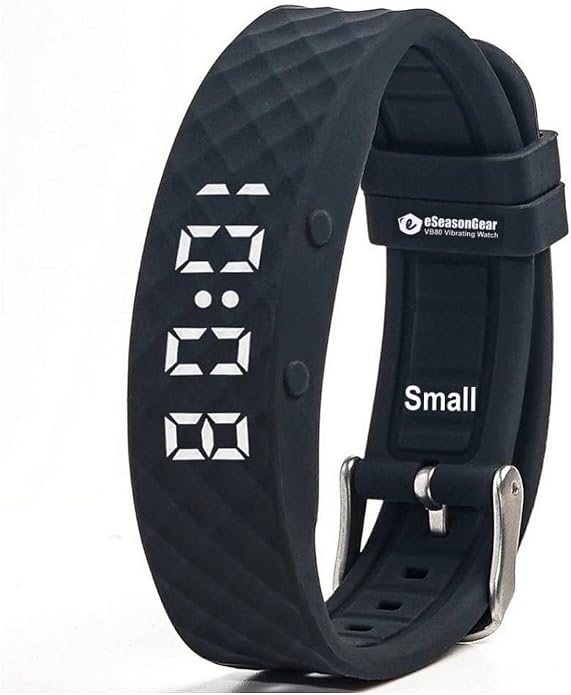 VB80 12 Alarm Vibrating Watch, Silent Vibration Shake Wake ADHD Medication by Unknown