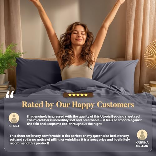 Utopia Bedding California King Size Sheet Set – 4 Piece Bed Sheets, Soft and - Image 8