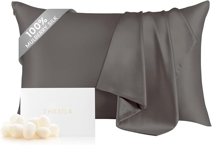 THXSILK 100% Mulberry Silk Pillow Case Silk Pillowcase by THXSILK