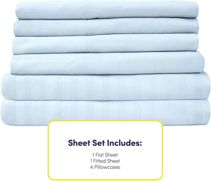 Dobby Stripe Queen Sheets - Image 4
