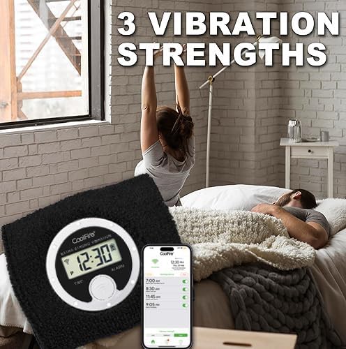 CoolFire Vibrating Alarm Clock Wristband, Silent Wake-Up Watch - Image 5