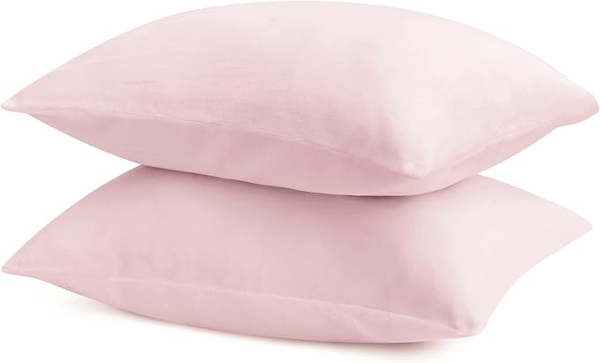 BEDELITE Flannel Pillow Cases Queen Size Set of 2, Super Soft Fleece Pillowcases - Image 9